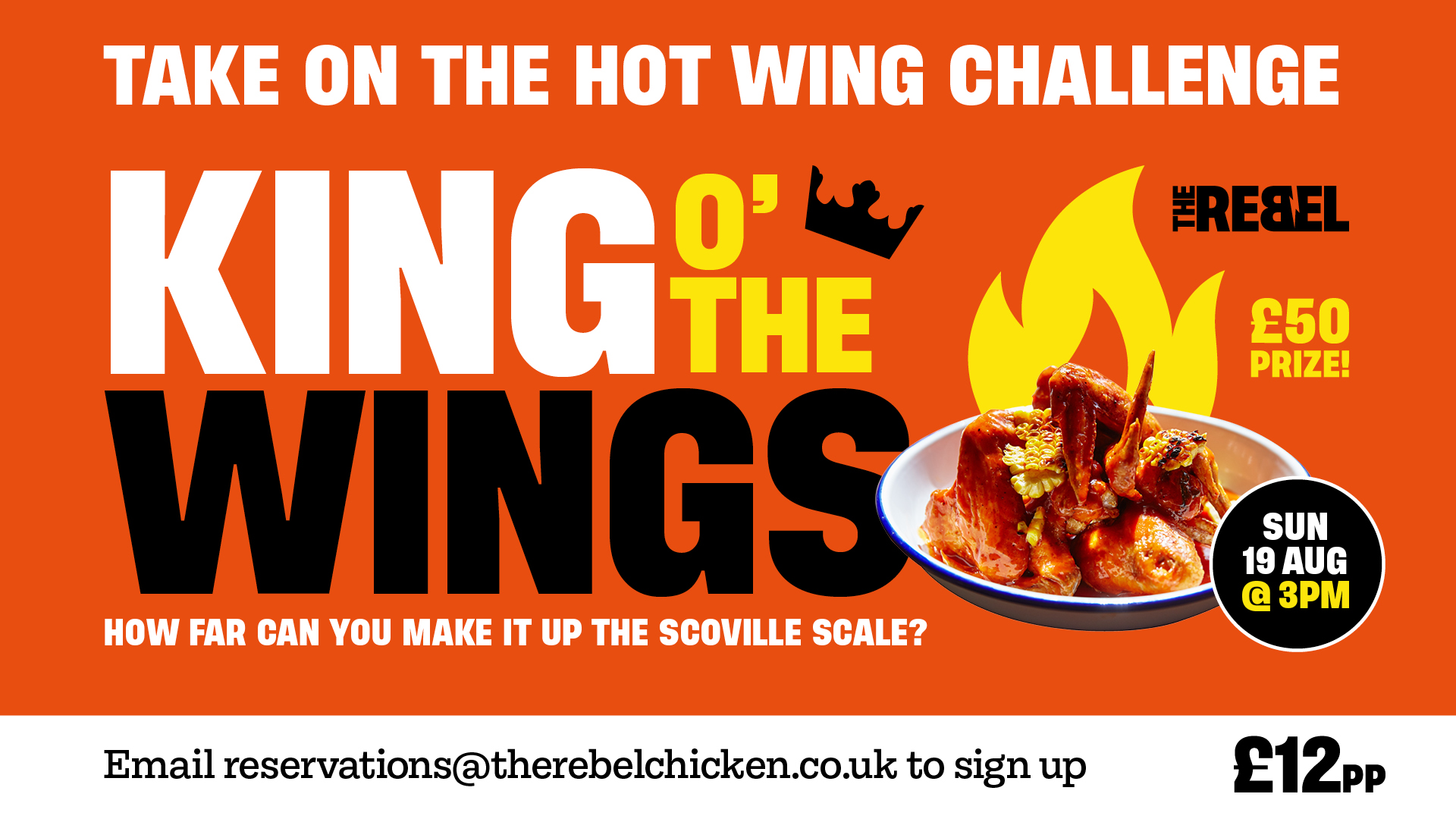 Take part in The Rebel’s Hot Wing Challenge!