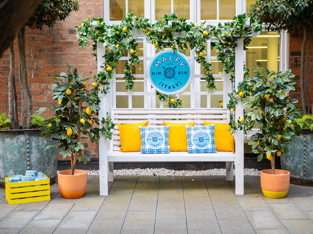 The Grand Hotel's Garden Terrace summer oasis with Malfy Gin and